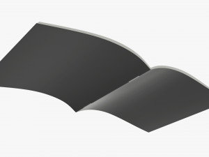 Brochure guide book 02 open Modello 3D
