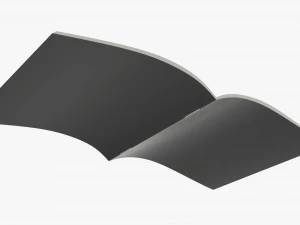 Brochure guide book 02 open 3D Model