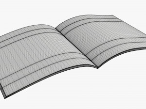 Brochure guide book 02 open Modello 3D