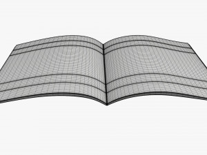 Brochure guide book 02 open Modello 3D