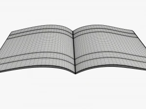 Brochure guide book 02 open 3D Model