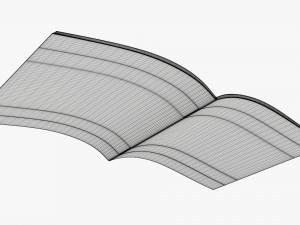 Brochure guide book 02 open Modello 3D