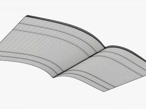 Brochure guide book 02 open 3D Model