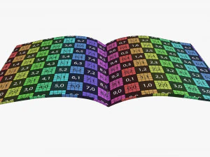 Brochure guide book 02 open 3D Model