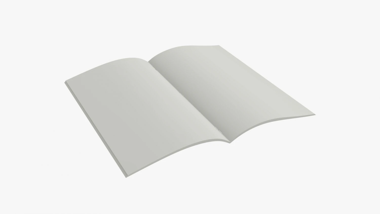 Brochure guide book 03 open 3D Model .c4d .max .obj .3ds .fbx .stl .blend