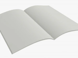 Brochure guide book 03 open 3D Model