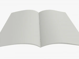 Brochure guide book 03 open 3D Model