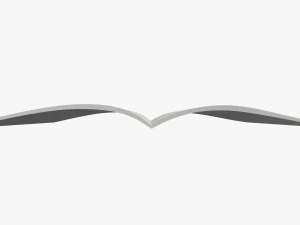 Brochure guide book 03 open 3D Model