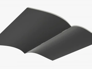 Brochure guide book 03 open 3D Model