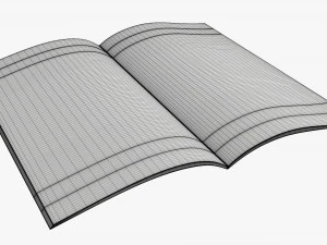Brochure guide book 03 open 3D Model