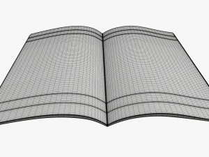 Brochure guide book 03 open 3D Model