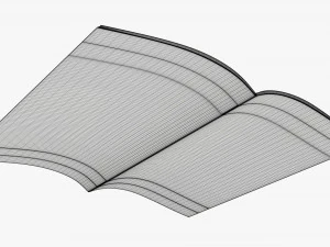 Brochure guide book 03 open 3D Model