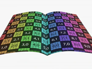 Brochure guide book 03 open 3D Model