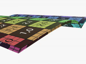 Brochure guide book 03 open 3D Model