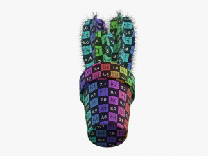 Cactus in planter pot plant 02 Modelo 3D