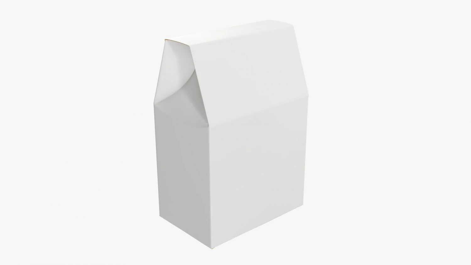 Cardboard cookie box regular 3D Model .c4d .max .obj .3ds .fbx .stl .blend 