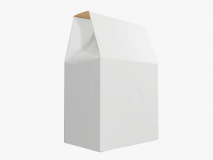 Cardboard cookie box regular 3D Model