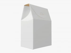 Cardboard cookie box regular 3D Model