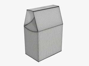 Cardboard cookie box regular 3D Model
