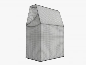 Cardboard cookie box regular 3D Model