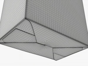 Cardboard cookie box regular 3D Model