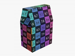 Cardboard cookie box regular Modelo 3D