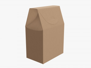 Cardboard cookie box regular cardboard Modelo 3D