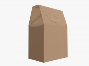 Cardboard cookie box regular cardboard 3D Model