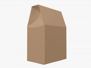 Cardboard cookie box regular cardboard 3D Model