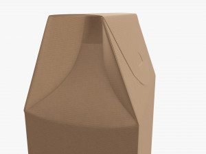 Cardboard cookie box regular cardboard Model 3D
