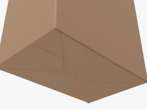 Cardboard cookie box regular cardboard Model 3D