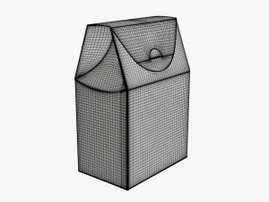 Cardboard cookie box regular cardboard Model 3D