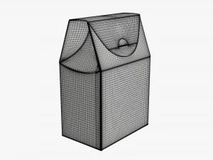 Cardboard cookie box regular cardboard 3D Model