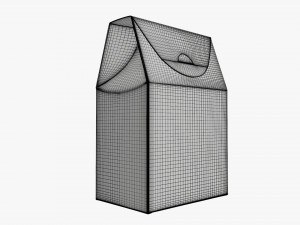 Cardboard cookie box regular cardboard Model 3D
