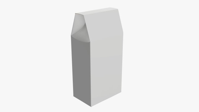 Cardboard cookie box tall 3D Model .c4d .max .obj .3ds .fbx .stl .blend 