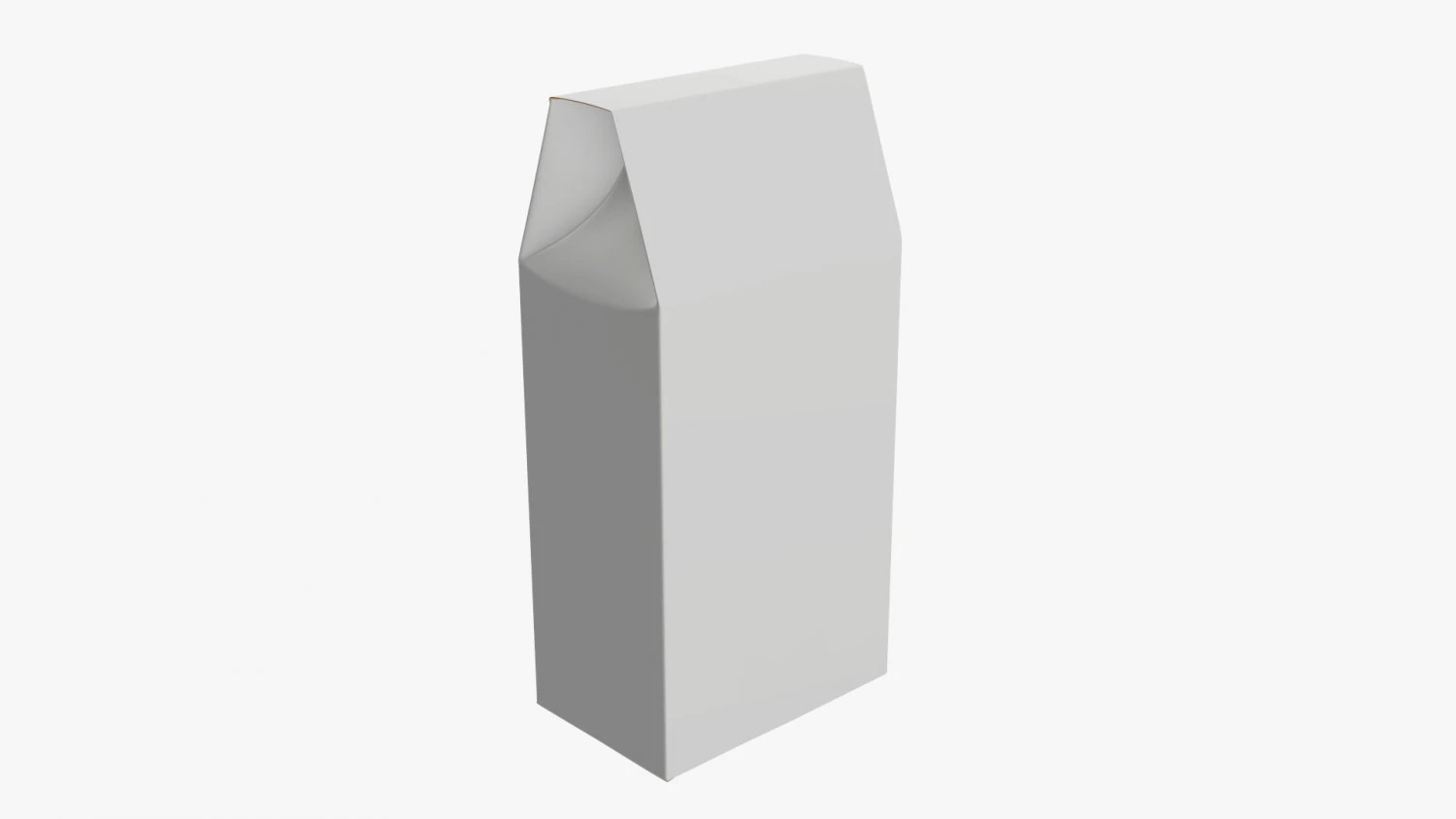 Cardboard cookie box tall 3D Model .c4d .max .obj .3ds .fbx .stl .blend 
