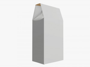Cardboard cookie box tall 3D Model