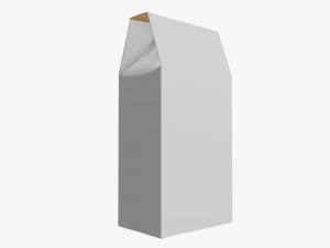 Cardboard cookie box tall 3D Model