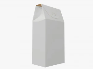 Cardboard cookie box tall 3D Model