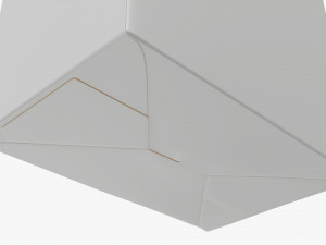 Cardboard cookie box tall 3D Model