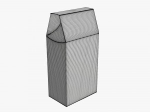 Cardboard cookie box tall 3D Model