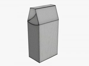 Cardboard cookie box tall 3D Model
