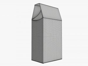 Cardboard cookie box tall 3D Model