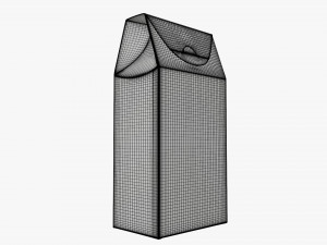 Cardboard cookie box tall 3D Model