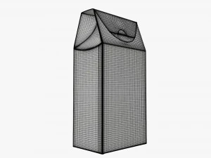 Cardboard cookie box tall 3D Model