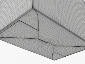 Cardboard cookie box tall 3D Model