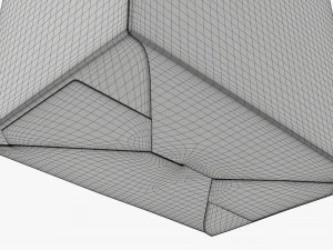 Cardboard cookie box tall 3D Model