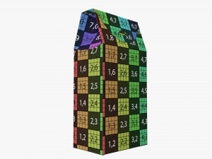 Cardboard cookie box tall 3D Model