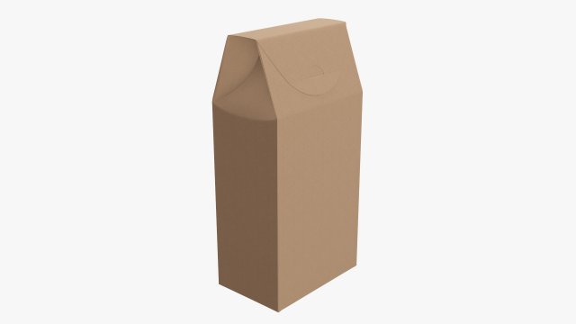 Cardboard cookie box tall cardboard Modelo 3D .c4d .max .obj .3ds .fbx .stl .blend 
