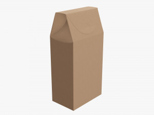 Cardboard cookie box tall cardboard Modelo 3D